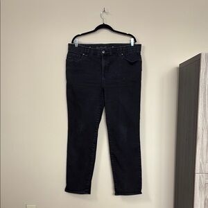 Gloria Vanderbilt Women's Dark Jeans 16W black